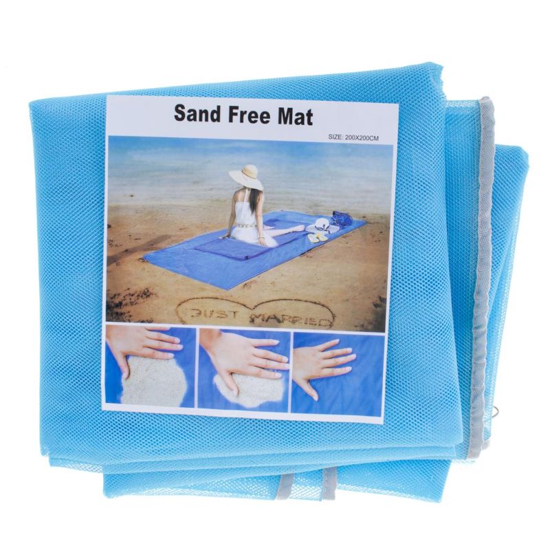 Mata plażowa koc na plażę sand free XXL 200x200cm - obrazek 6