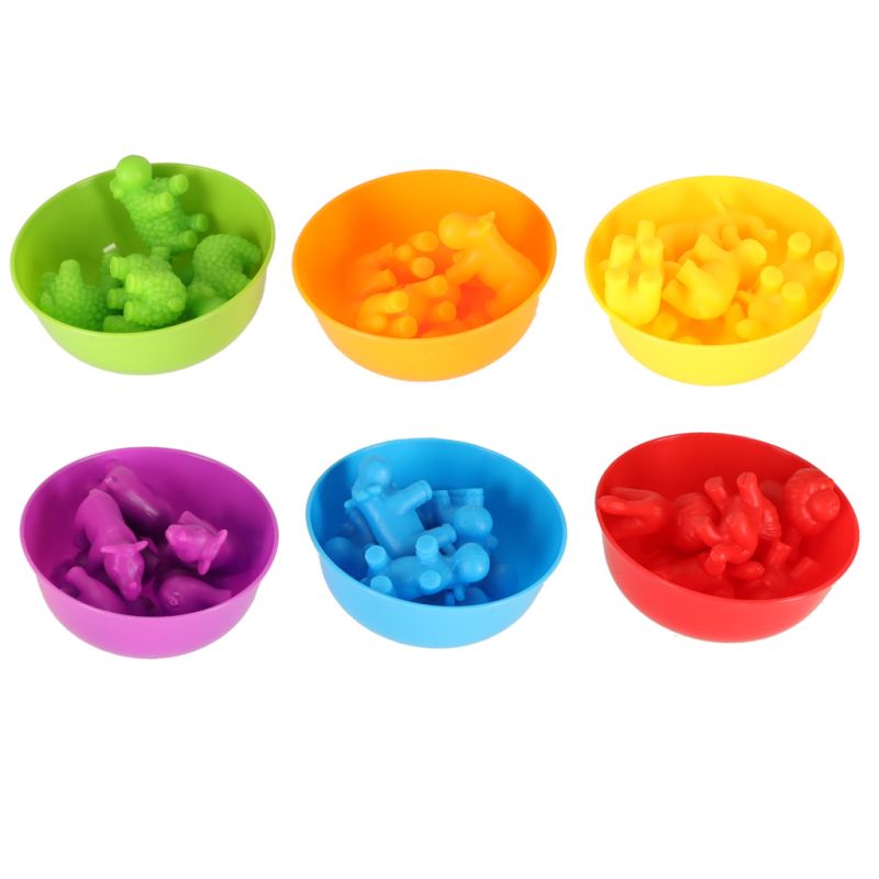 Zwierzęta safari edukacyjne nauka liczenia montessori 36el. - obrazek 3