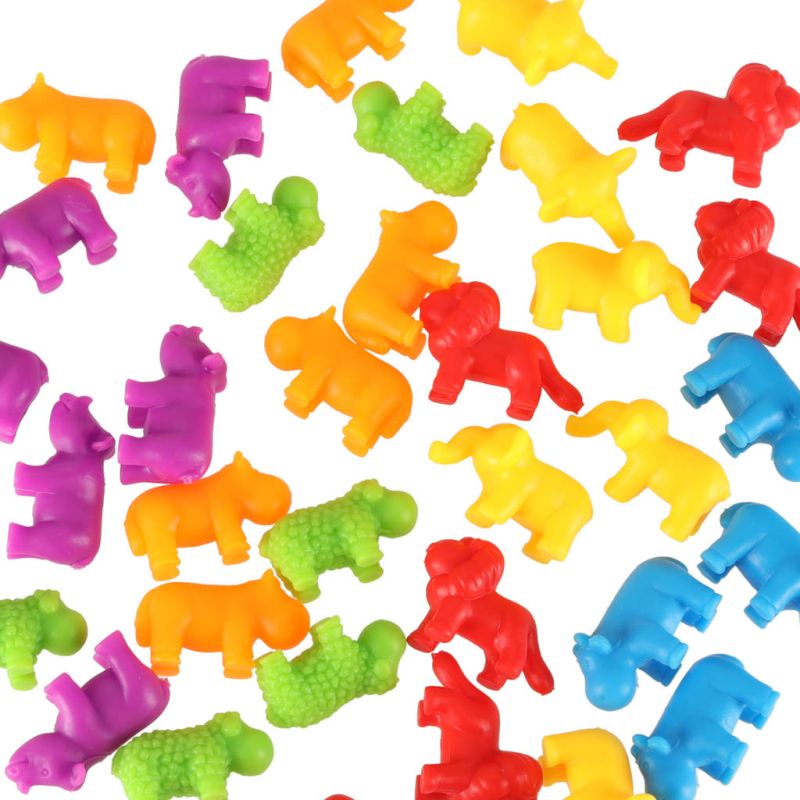 Zwierzęta safari edukacyjne nauka liczenia montessori 36el. - obrazek 8