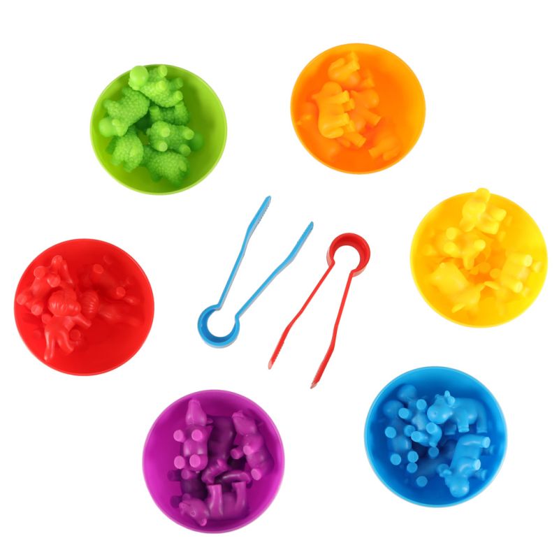 Zwierzęta safari edukacyjne nauka liczenia montessori 36el. - obrazek 9