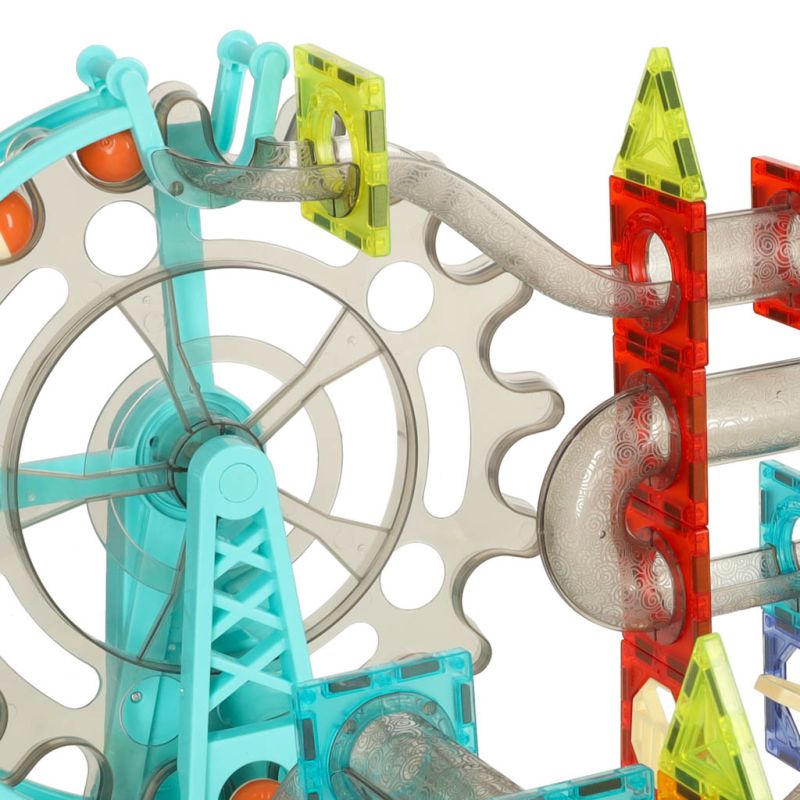 Klocki magnetyczne magnetic sticks marble tor kulkowy z dźwiękiem muzyką grający 118 elementów - obrazek 4