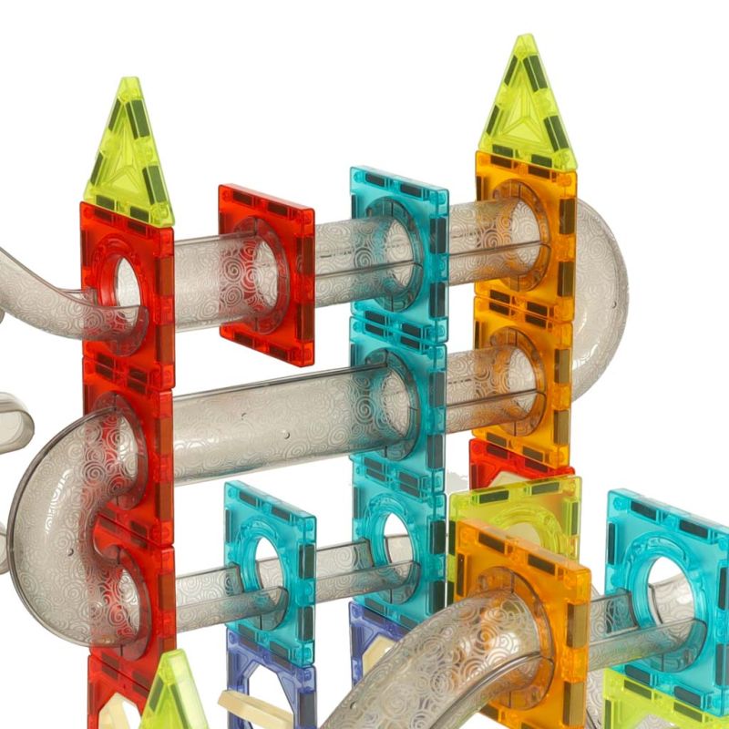 Klocki magnetyczne magnetic sticks marble tor kulkowy z dźwiękiem muzyką grający 118 elementów - obrazek 5