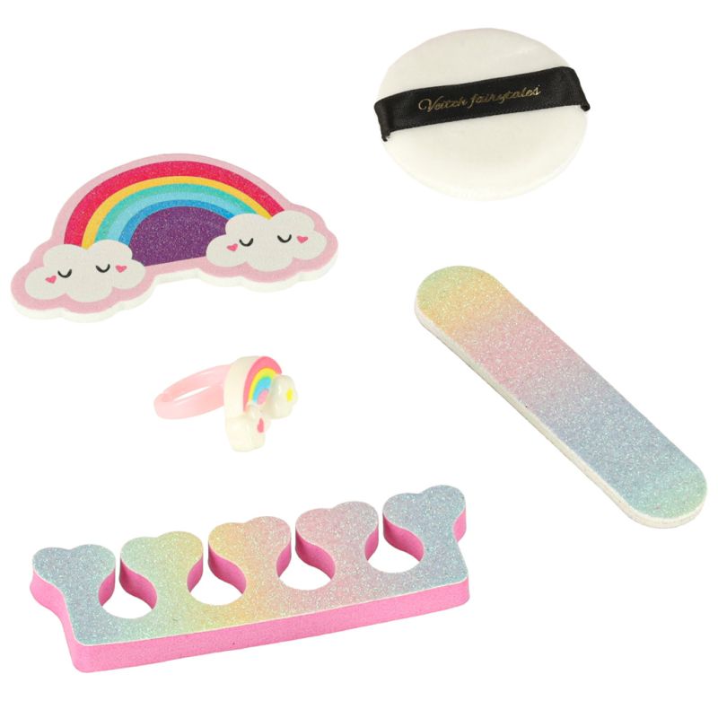 Kosmetyki do makijażu make up lakiery kosmetyczka spódniczka zestaw 22 elementy - obrazek 8