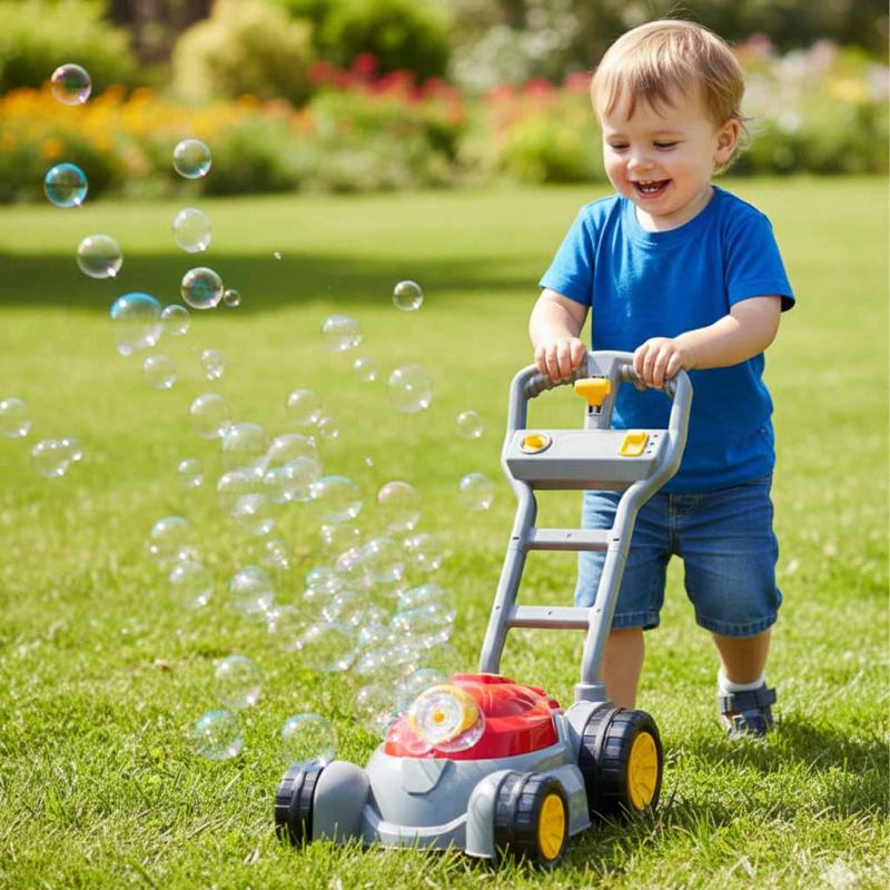 Kosiarka na bańki mydlane maszyna do baniek mydlanych płyn światło dźwięk - obrazek 11