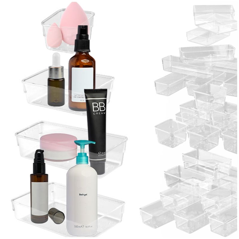 Organizer pudełka pojemniki do szuflady przechowywanie 4 rozmiary 25 szt. - obrazek 7