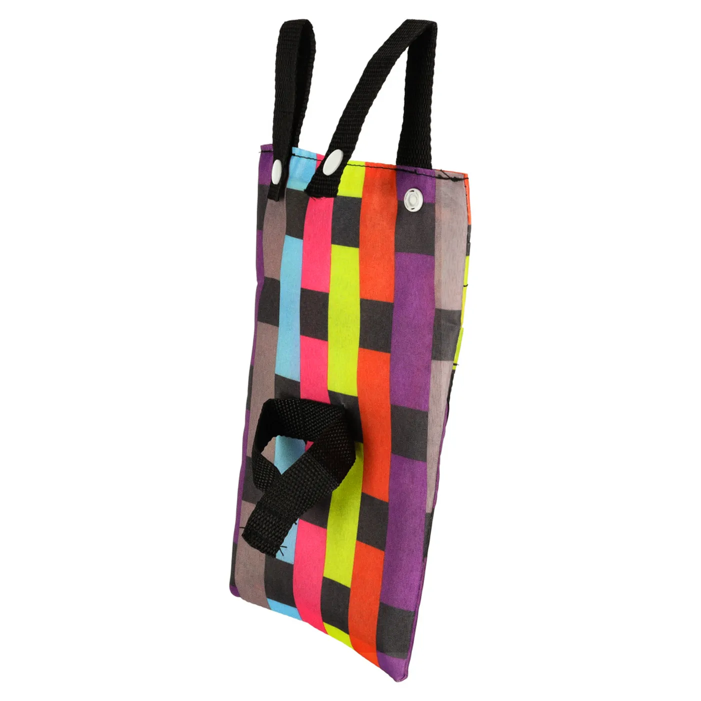 Torba na rower hulajnogę kierownicę telefon sakwa rowerowa kolorowa kratka - obrazek 6