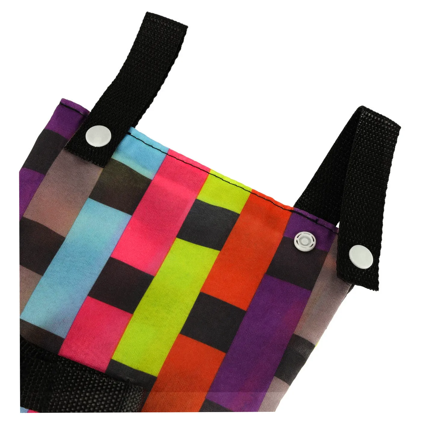 Torba na rower hulajnogę kierownicę telefon sakwa rowerowa kolorowa kratka - obrazek 7