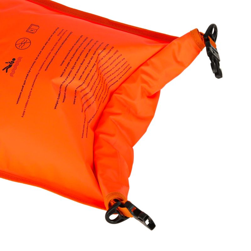 Bojka do pływania boja asekuracyjna ratunkowa pływacka sucha kieszeń gwizdek 28l - obrazek 7