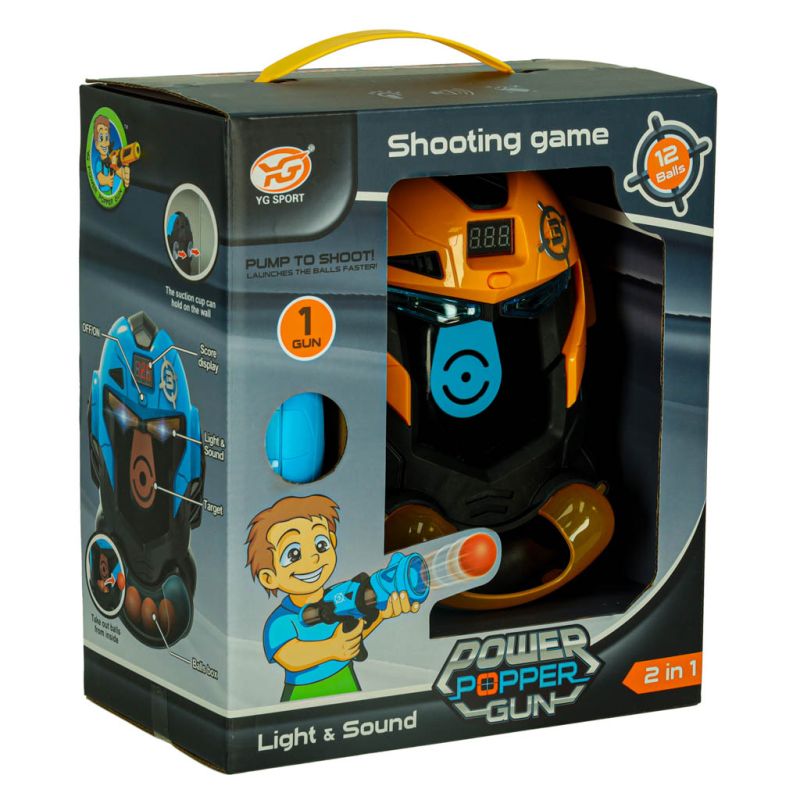 Gra zręcznościowa robot kask strzelanie do celu pistolet kulki celownik - obrazek 8