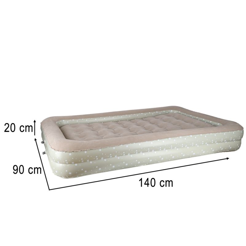 Materac dmuchany do spania dla dzieci jednoosobowy łóżko pompka - obrazek 16