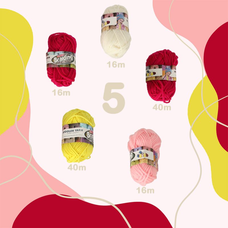 Maszyna do tkania robienia na drutach zestaw nici + akcesoria - obrazek 3