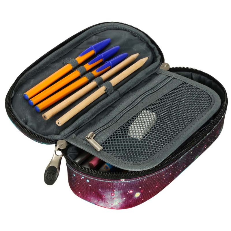 Piórnik szkolny jednokomorowy saszetka St. Right nebula - obrazek 5