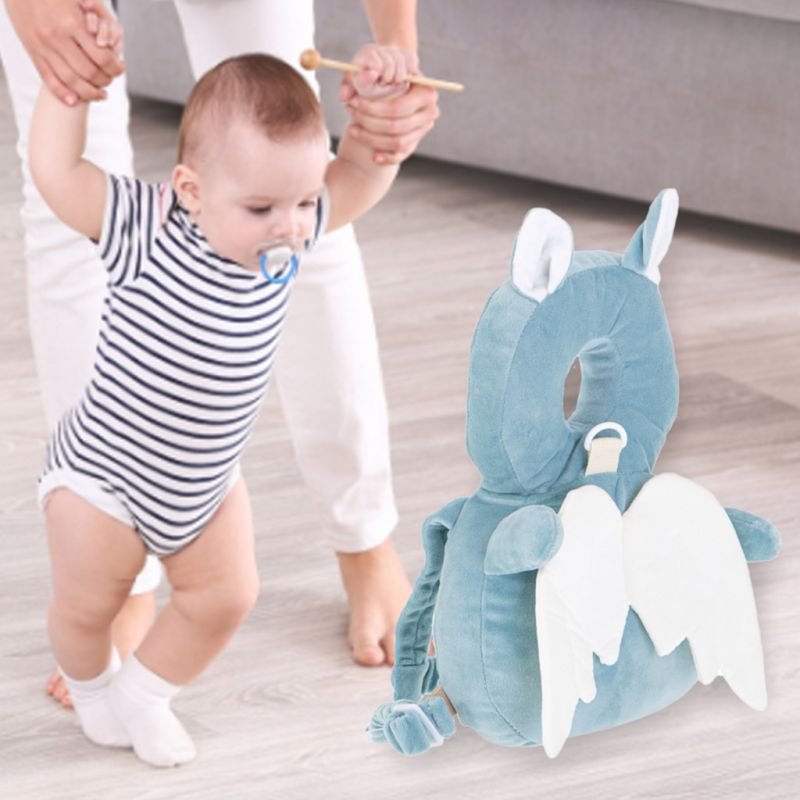 Ochrona głowy poduszka do nauki chodzenia plecak bezpieczeństwa przed upadkiem nietoperz - obrazek 7