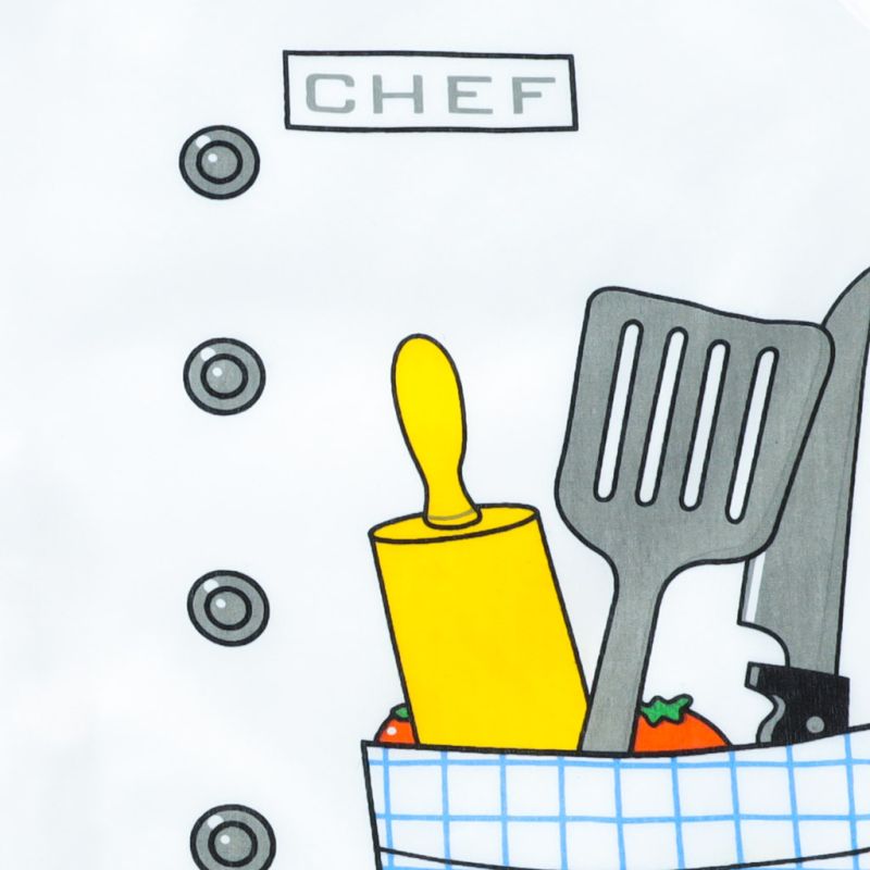 Kostium strój karnawałowy przebranie szef kuchni fartuch czapka szefa kuchni zestaw 3-8 lat - obrazek 3