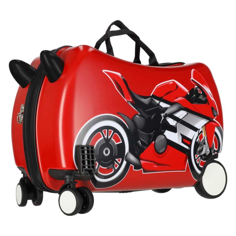 Walizka podróżna dla dzieci na kółkach bagaż podręczny motor - obrazek 3