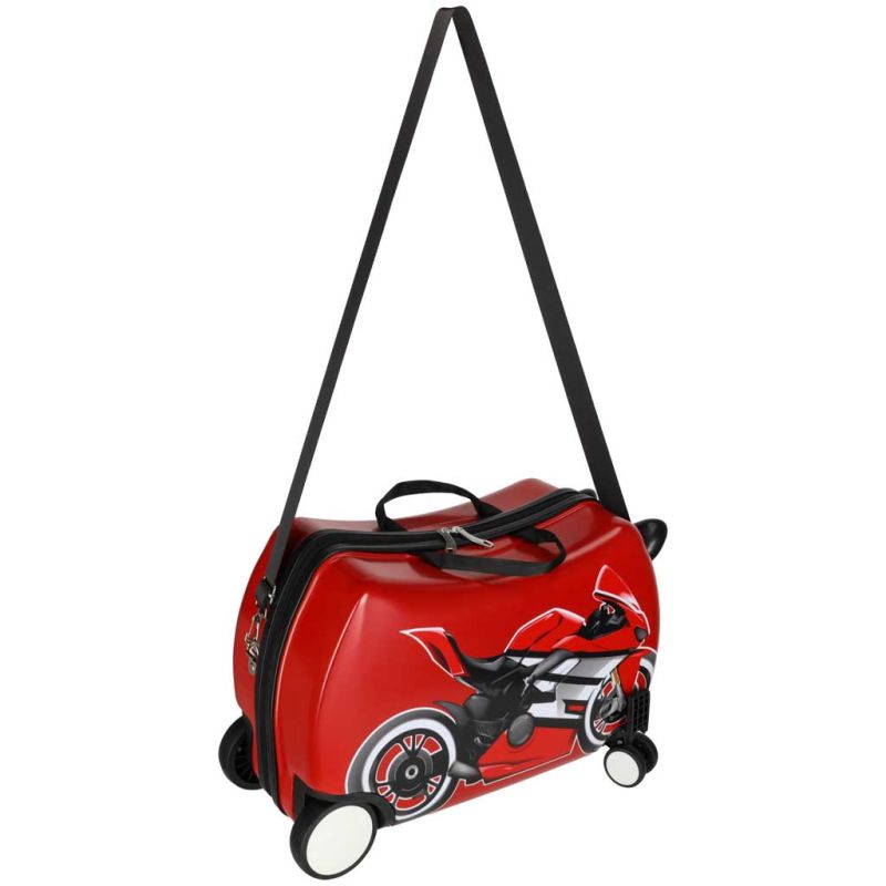 Walizka podróżna dla dzieci na kółkach bagaż podręczny motor - obrazek 6