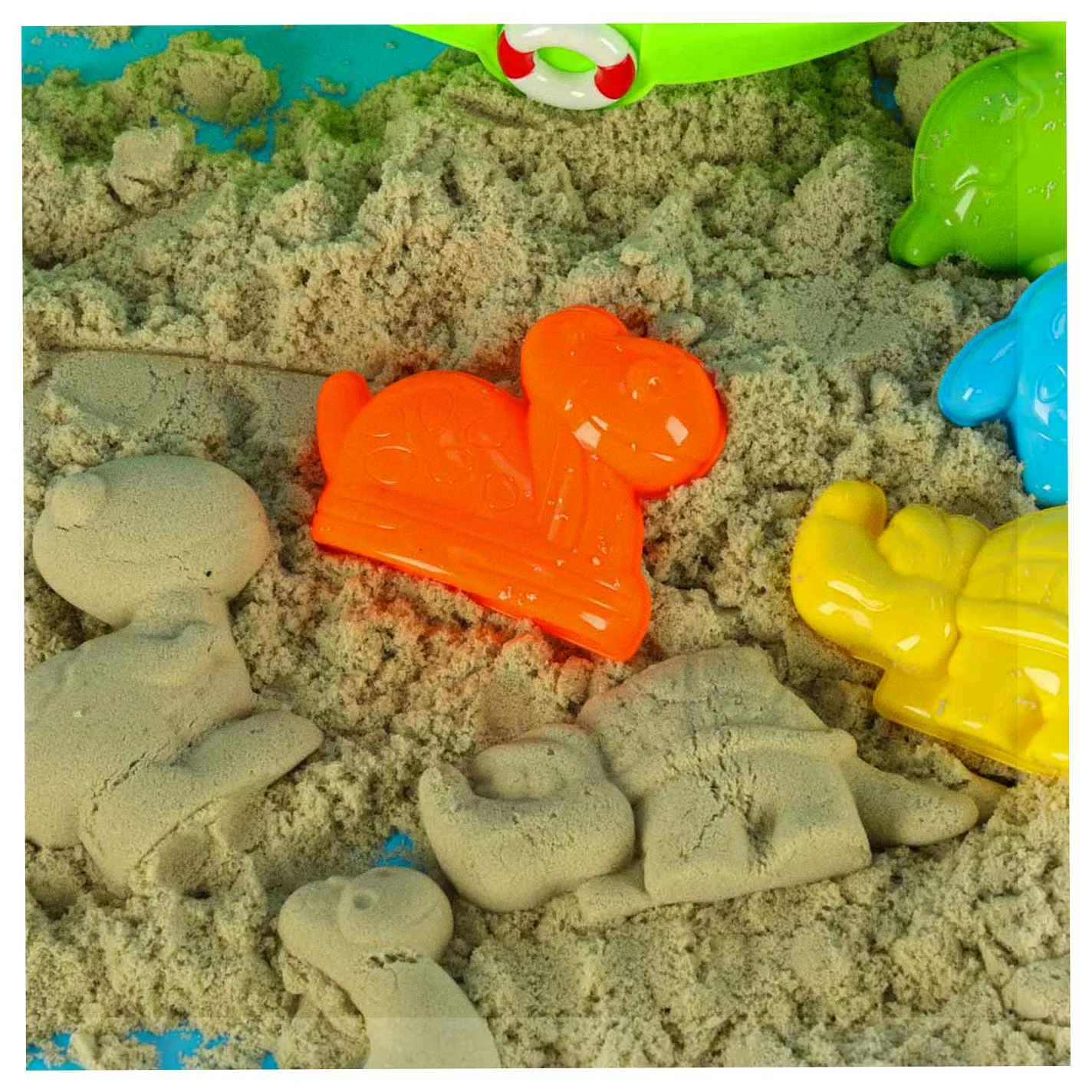 Statek łódka z akcesoriami foremkami do piasku wody foremki + sikawka strzykawka 12el. - obrazek 11