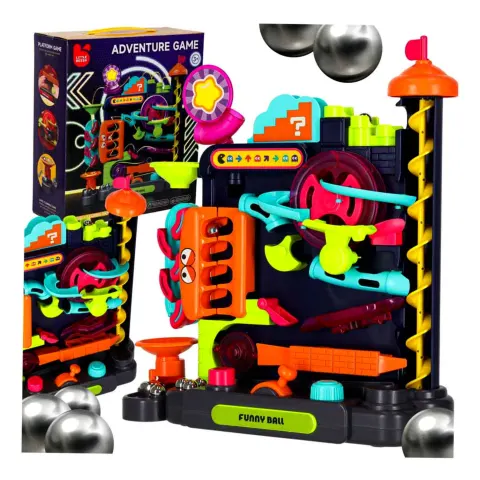 Gra zręcznościowa tor kulkowy z przeszkodami dla kulek