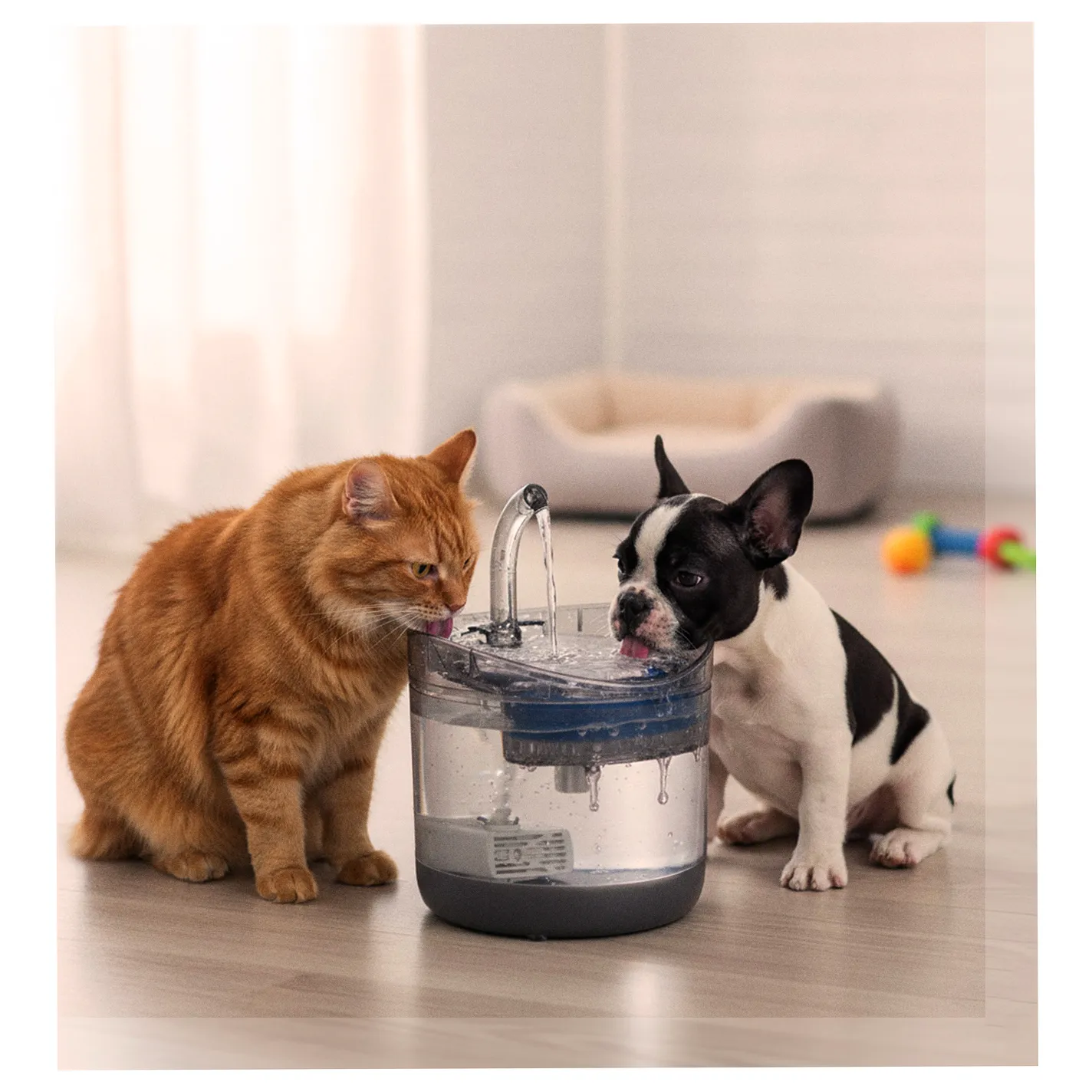 Poidełko fontanna dla psa kota zwierząt automatyczne poidło USB 1,8l filtr czyszczący - obrazek 14