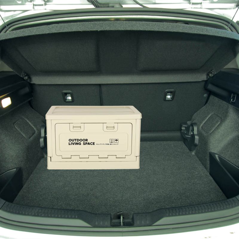 Organizer do bagażnika samochodowy pudełko skrzynka składana 25l szara - obrazek 12