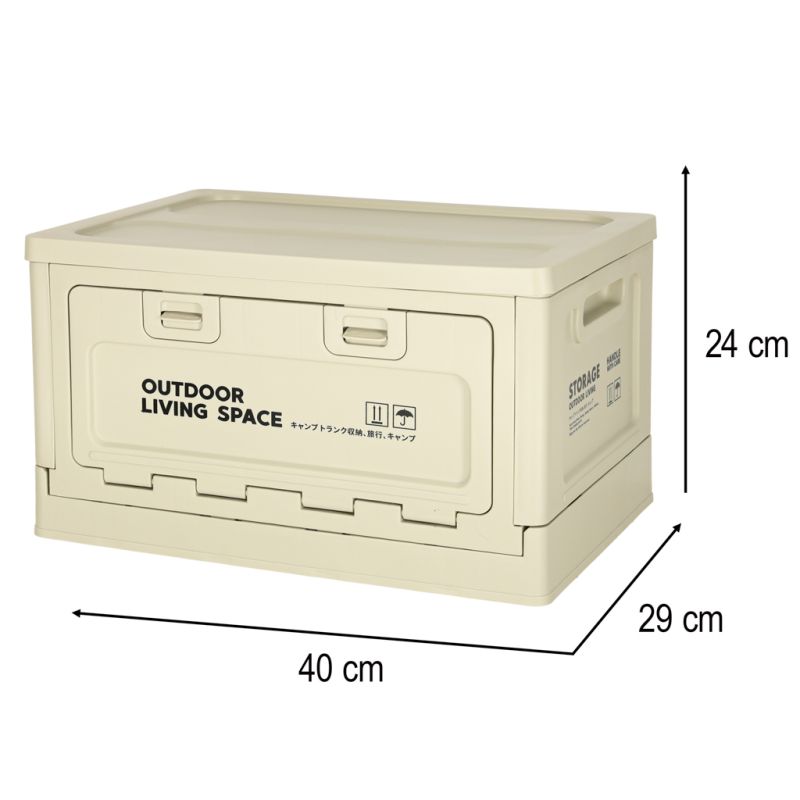 Organizer do bagażnika samochodowy pudełko skrzynka składana 25l szara - obrazek 14