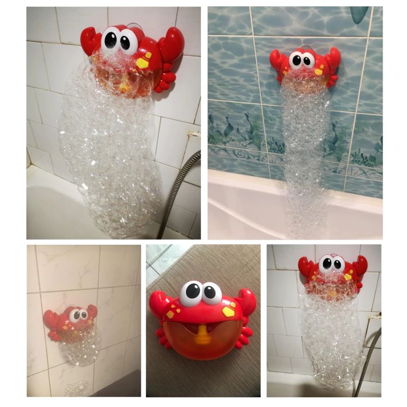Generator baniek piany zabawka do kąpieli krab - obrazek 2