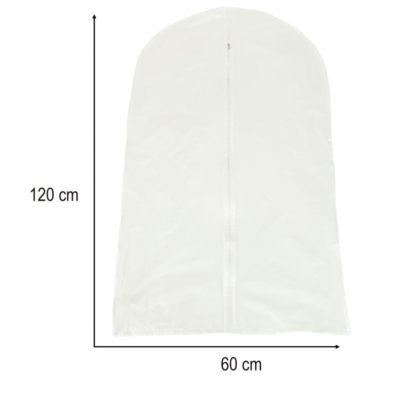 Pokrowiec na ubrania garnitur odzież ubrania przezroczysty 60 x 120 cm - obrazek 5