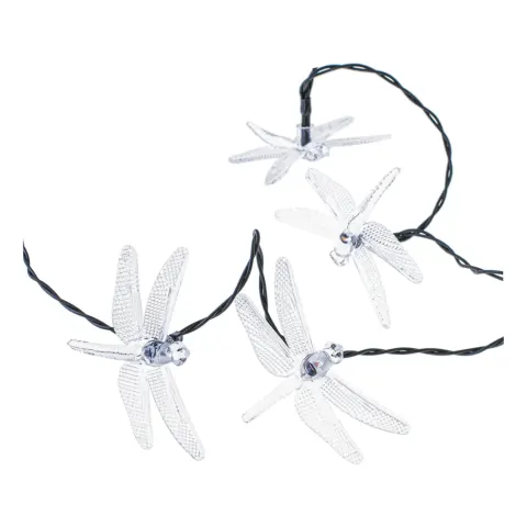 Lampki ogrodowe solarne ważki 6