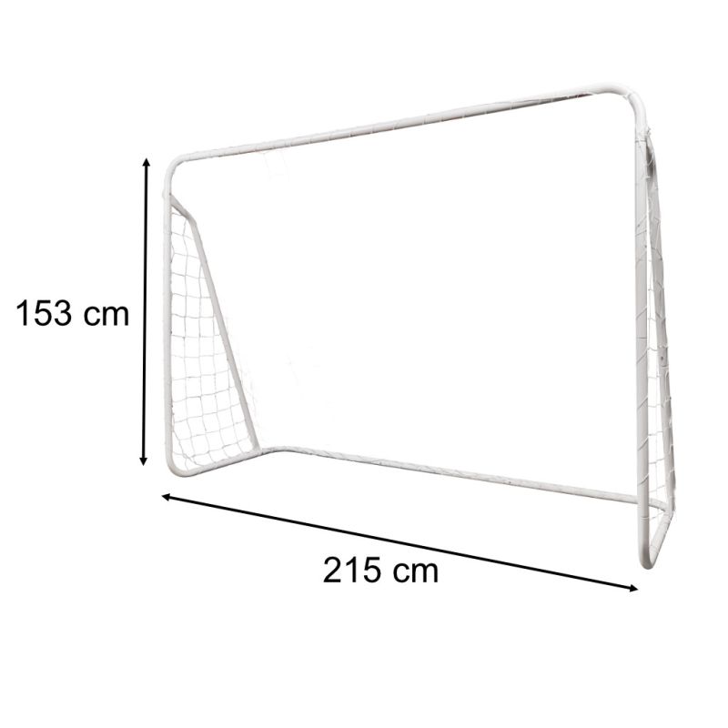 Bramka piłkarska do piłki nożnej dla dzieci treningowa 2w1 + mata celności 215 x 153 x 76 cm - obrazek 3