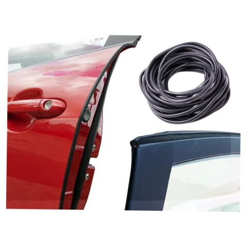 Osłona krawędzi drzwi samochodu uszczelka odbojnik profil zabezpieczenie do auta rantu 10m czarny