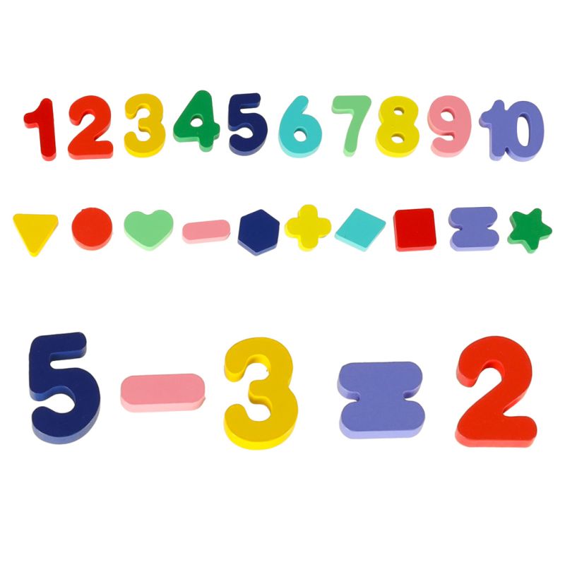 Liczydło drewniane sorter cyfry montessori 3w1 13x36cm - obrazek 3