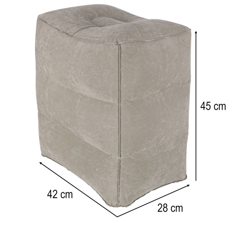 Podnóżek nadmuchiwany pod nogi puf turystyczny 3 poziomy wysokości - obrazek 12