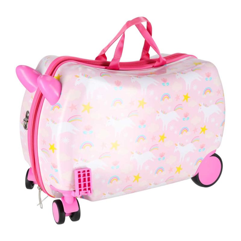 Walizka podróżna dla dzieci na kółkach bagaż podręczny jednorożec - obrazek 2