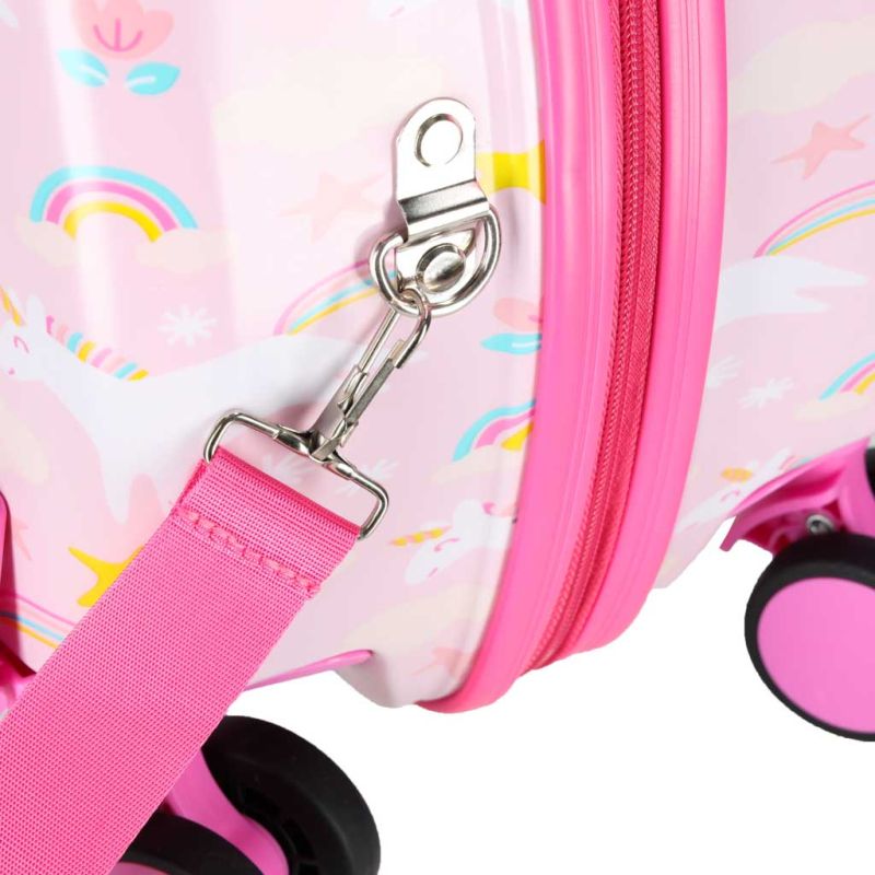 Walizka podróżna dla dzieci na kółkach bagaż podręczny jednorożec - obrazek 11