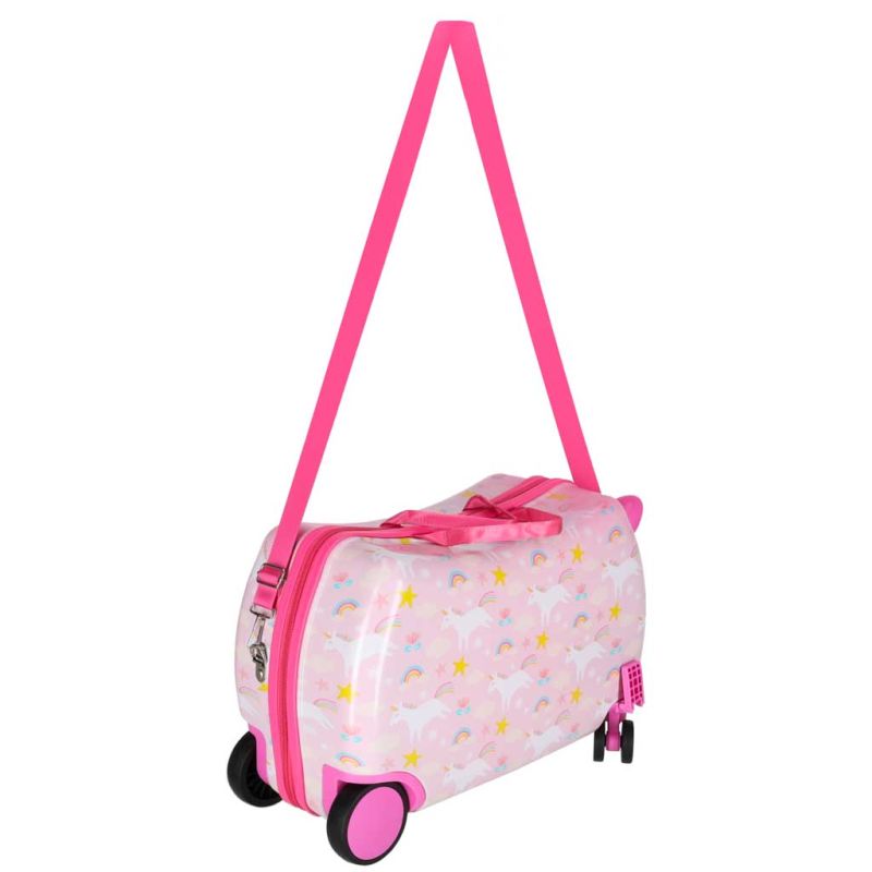 Walizka podróżna dla dzieci na kółkach bagaż podręczny jednorożec - obrazek 6