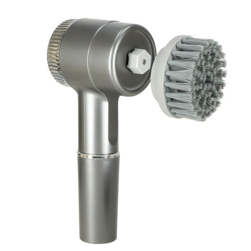 Szczotka myjka elektryczna do czyszczenia 5w1 do łazienki podłogi fug basenu LED - obrazek 4