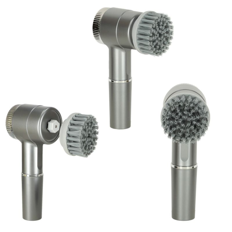 Szczotka myjka elektryczna do czyszczenia 5w1 do łazienki podłogi fug basenu LED - obrazek 7