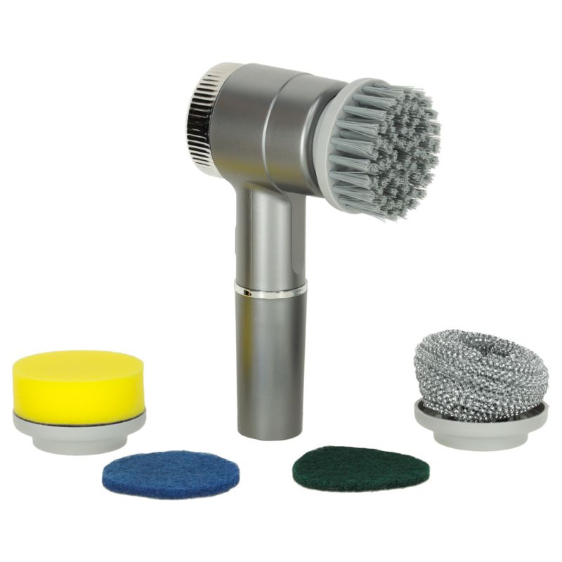 Szczotka myjka elektryczna do czyszczenia 5w1 do łazienki podłogi fug basenu LED - obrazek 8