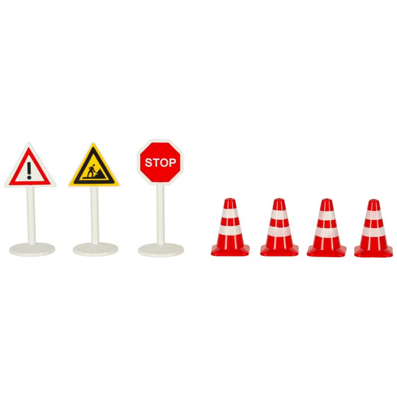 Kolejka drewniana pociąg lokomotywa plac budowy 55 elementów - obrazek 7