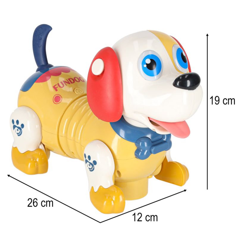 Pies piesek interaktywny z kością robot reaguje na dotyk - obrazek 12