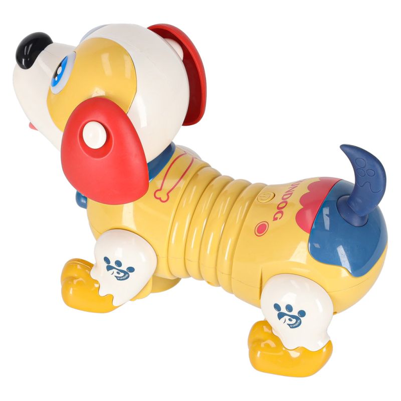 Pies piesek interaktywny z kością robot reaguje na dotyk - obrazek 3