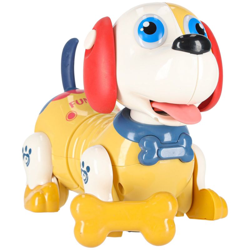 Pies piesek interaktywny z kością robot reaguje na dotyk - obrazek 8