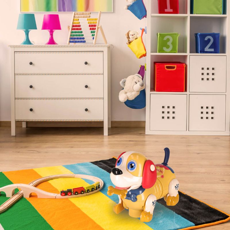 Pies piesek interaktywny z kością robot reaguje na dotyk - obrazek 10