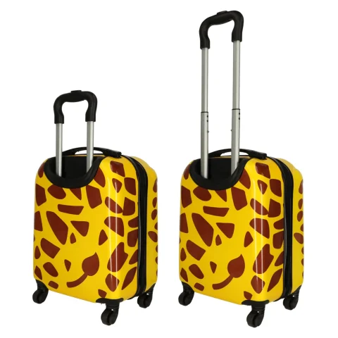 Walizka podróżna dla dzieci bagaż podręczny na kółkach żyrafa