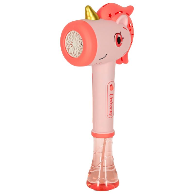 Pistolet na bańki mydlane maszyna do baniek jednorożec różdżka światło dźwięk - obrazek 2