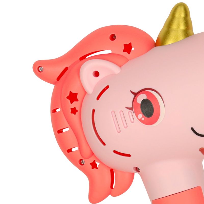 Pistolet na bańki mydlane maszyna do baniek jednorożec różdżka światło dźwięk - obrazek 7