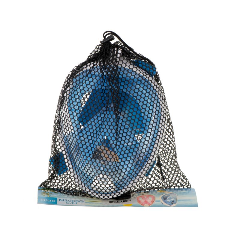 Maska do snurkowania pełna składana S/M niebieska - obrazek 8