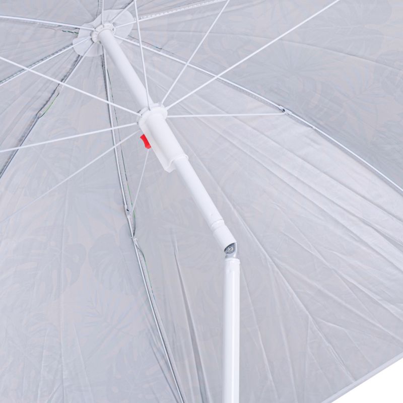 Parasol ogrodowy plażowy regulowany łamany 150cm liście UV - obrazek 3