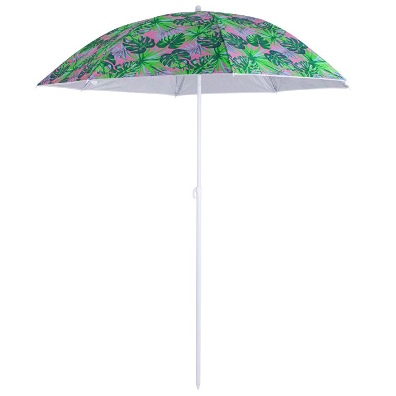 Parasol ogrodowy plażowy regulowany łamany 150cm liście UV - obrazek 5