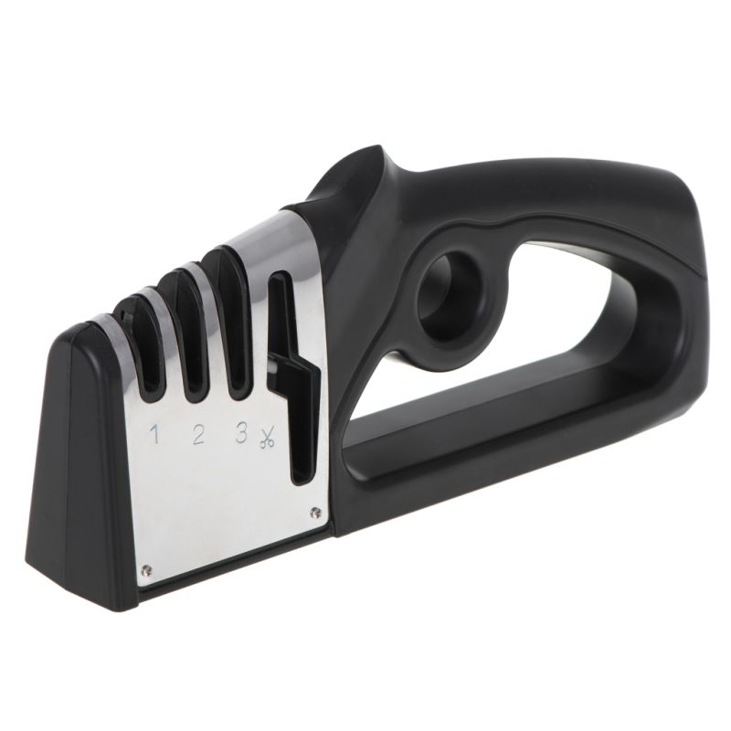 Ostrzałka do noży osełka do noży kuchennych nożyczek 4w1 diamentowa ceramiczna - obrazek 2